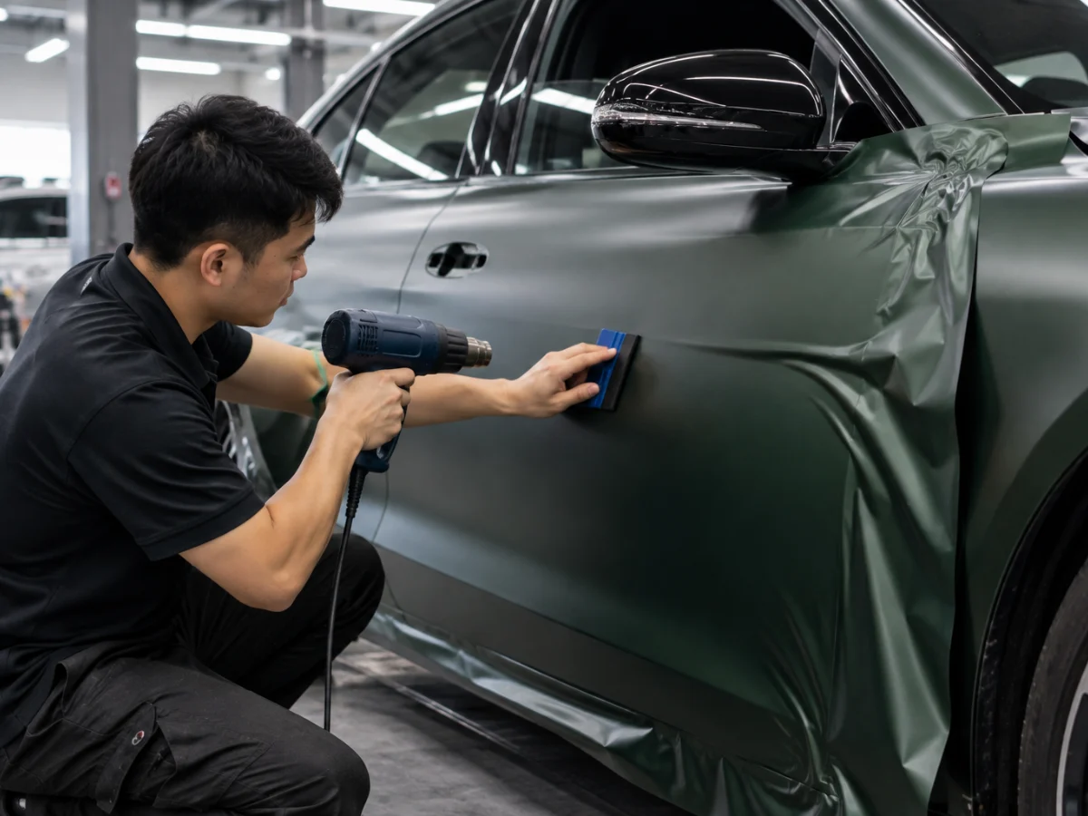 Dán đổi màu xe bằng phim